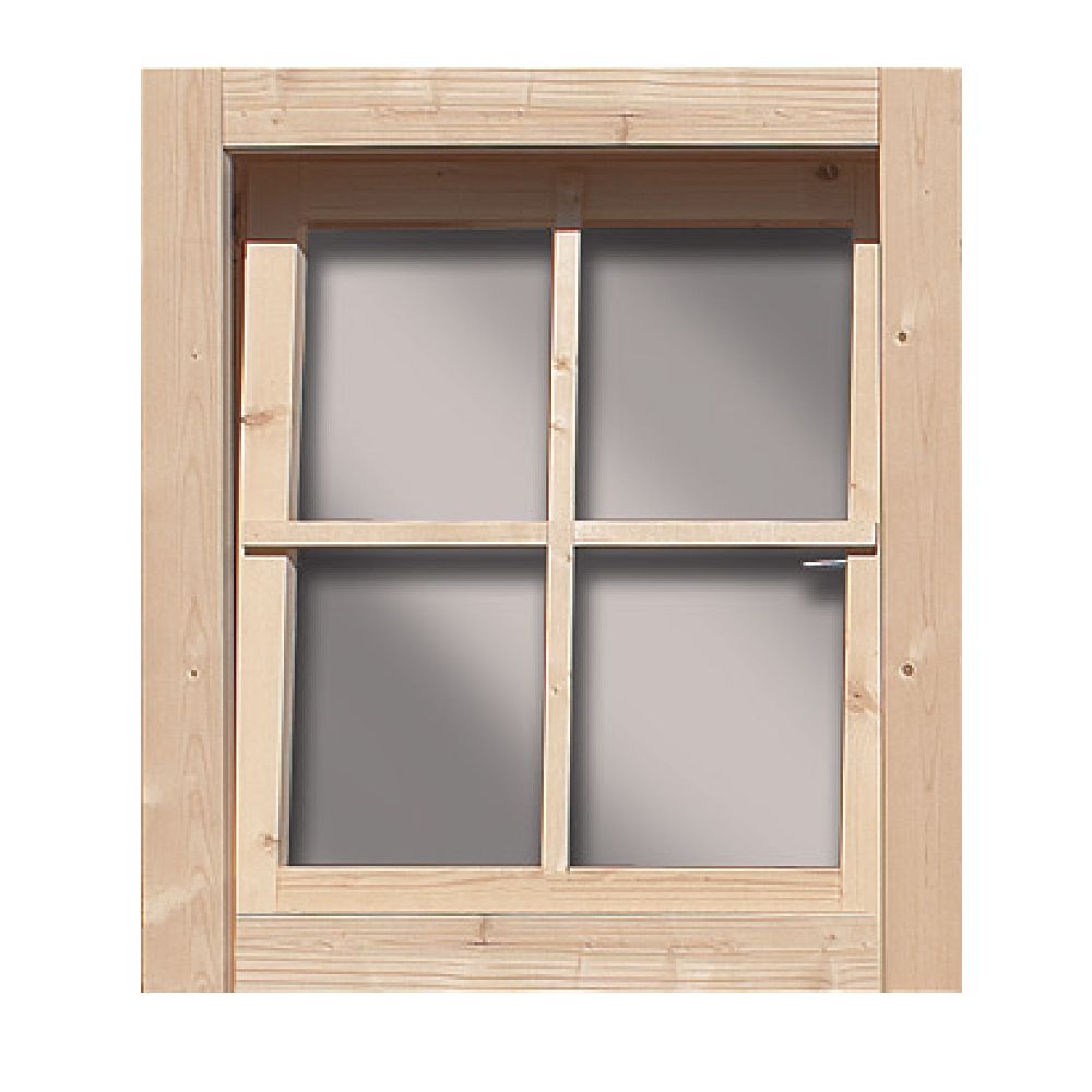 KARIBUHOLZT GH Dreh-Kippfenster, natur 69x79cm, 28mm 08418482