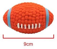 Inspire Curations Natural Latex Squeaky Dog Ball For Fetch Training And Chewing small rugby