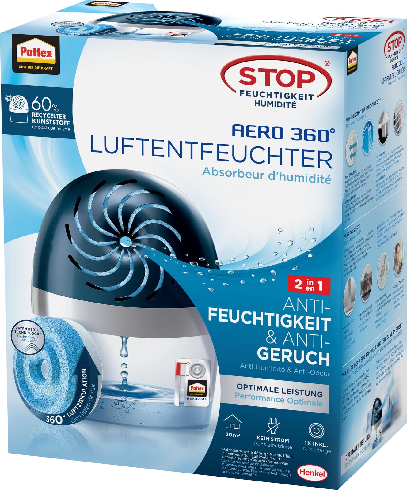 Pattex Aero 360 luchtontvochtiger PA360