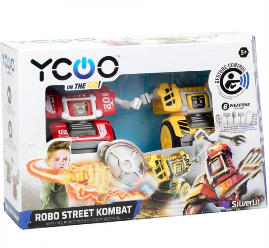 Silverlit Street Kombat YCOO robotgevechtsfiguren, 2-delige set, Bunt