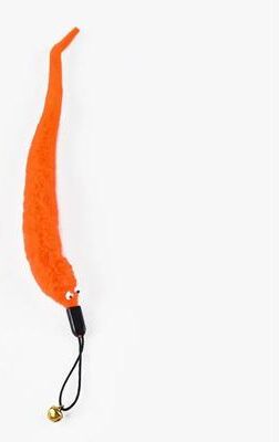Uplifted Finds 3 Pcs Cat Larva Toy Replacement Set With Bells orange 1 Pc