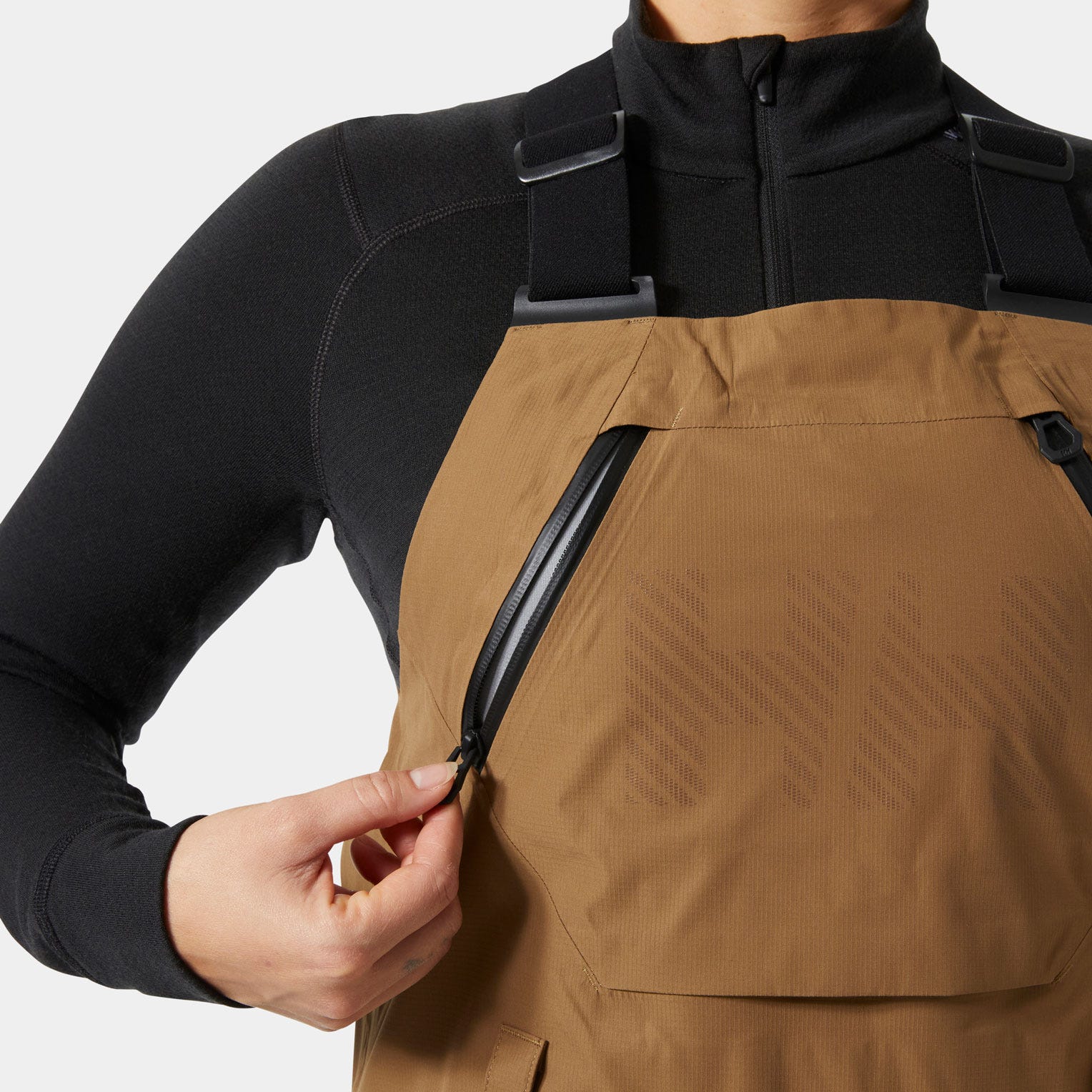 Helly Hansen Women's Ridge Infinity Shell Ski Bib Pants - Brown - S