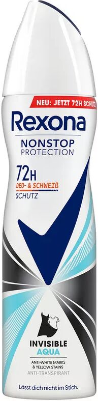 Rexona - Deospray, Nonstop Protection Anti-Transpirant Invisible Aqua, 150  ml