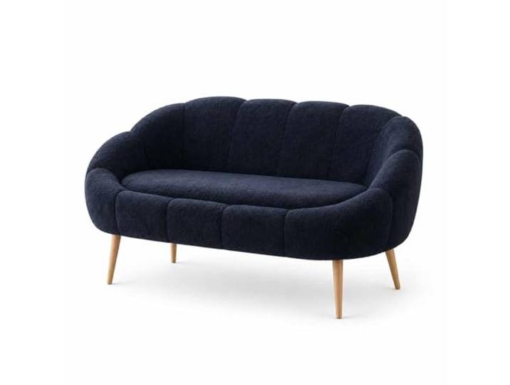 Hanah Home Stylish 2-Seat Sofa, Anthracite, 130 cm 100% Melamine Coated Particle Board, 18 mm Super Soft Sponge, 100% Wellssoft Fabric Elegant Design for Modern Living Spaces