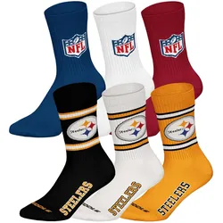 NFL 6Pack Crew Socks Unisex Socken