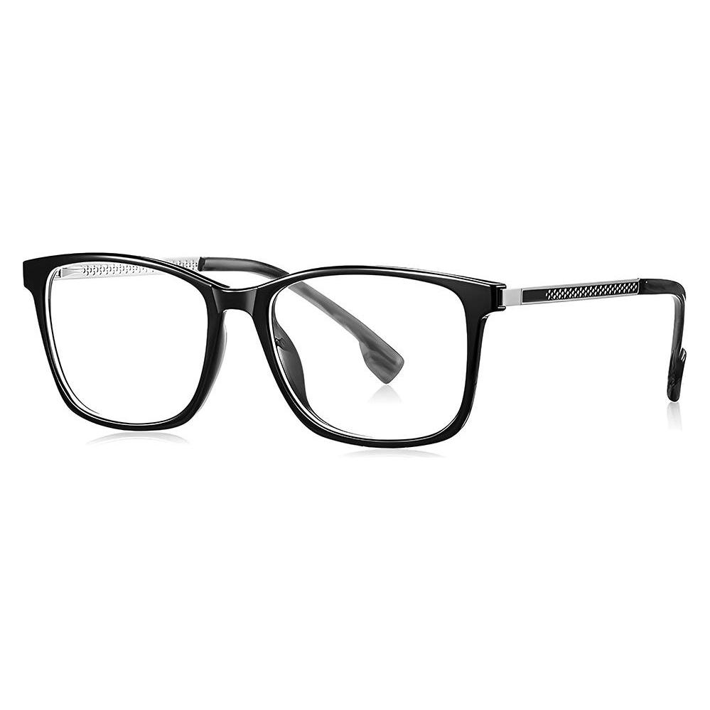 Techsuit - Anti-Blue Light Glasses Reflex PC (LS202) - for Women, Flat-Top - Black (70451407)
