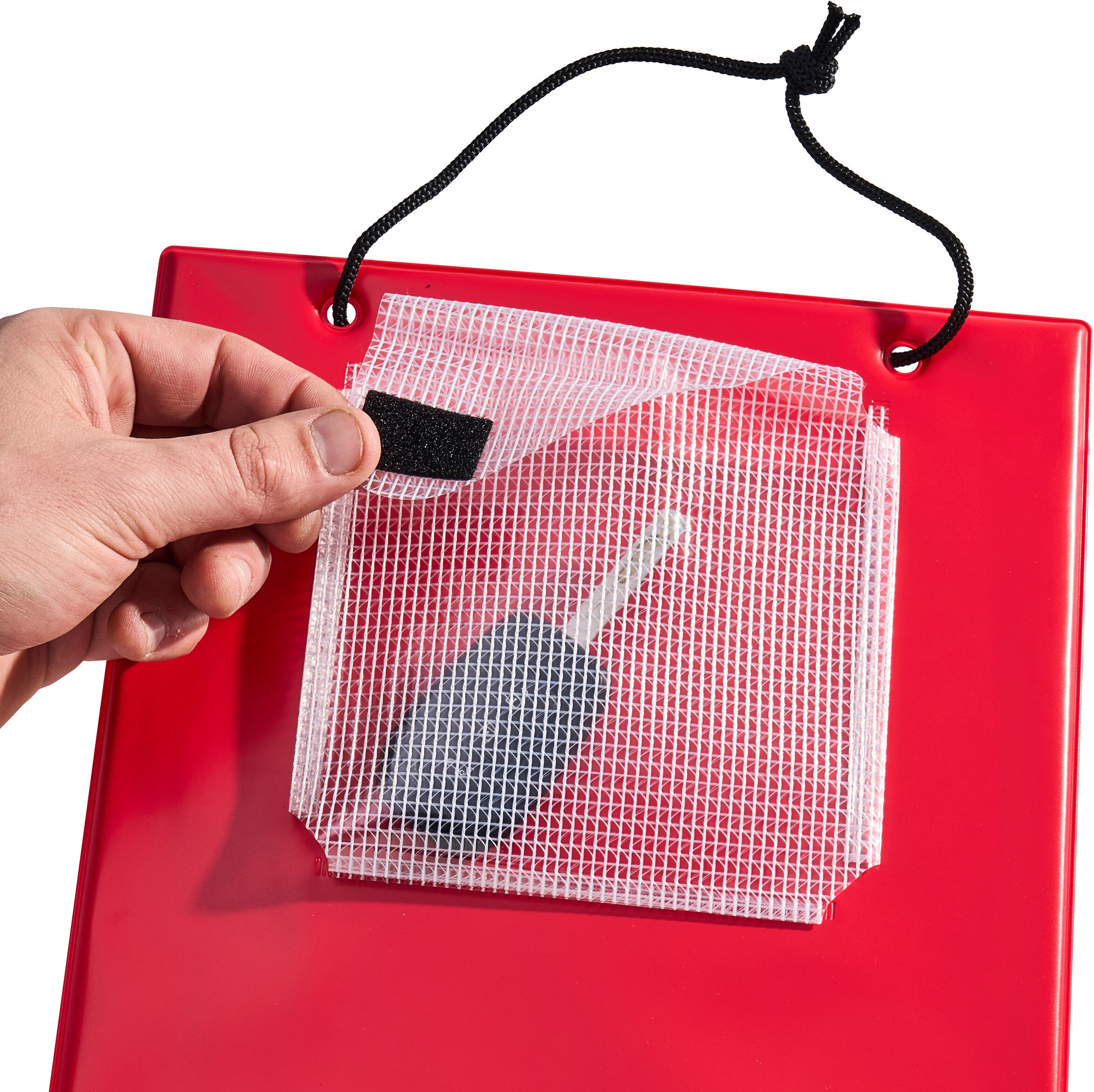 SPRINTIS Pochette réceptionnaire d’atelier PERFORMANCE avec pochette pour clés rouge, plastique, carton