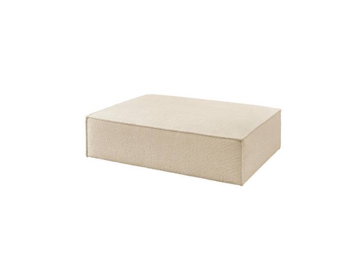Kawola Polsterhocker Carmo Beige Flachgewebe, Textil, Rechteckig, 145x43x100 cm, Wohnzimmer, Sessel, Hocker, Sitzhocker