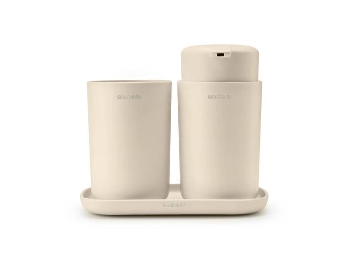 Brabantia Ensemble d accessoires pour la salle de bain ReNew de Brabantia 3 pièces Beige Doux'