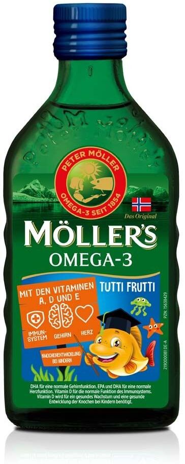 Möller's Omega-3 Kids Fruchtgeschmack Öl 250 ml