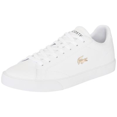 Sneaker LACOSTE "LEROND SET", Herren, Gr. 42, weiß (wht, wht), Leder, Schuhe Sneaker