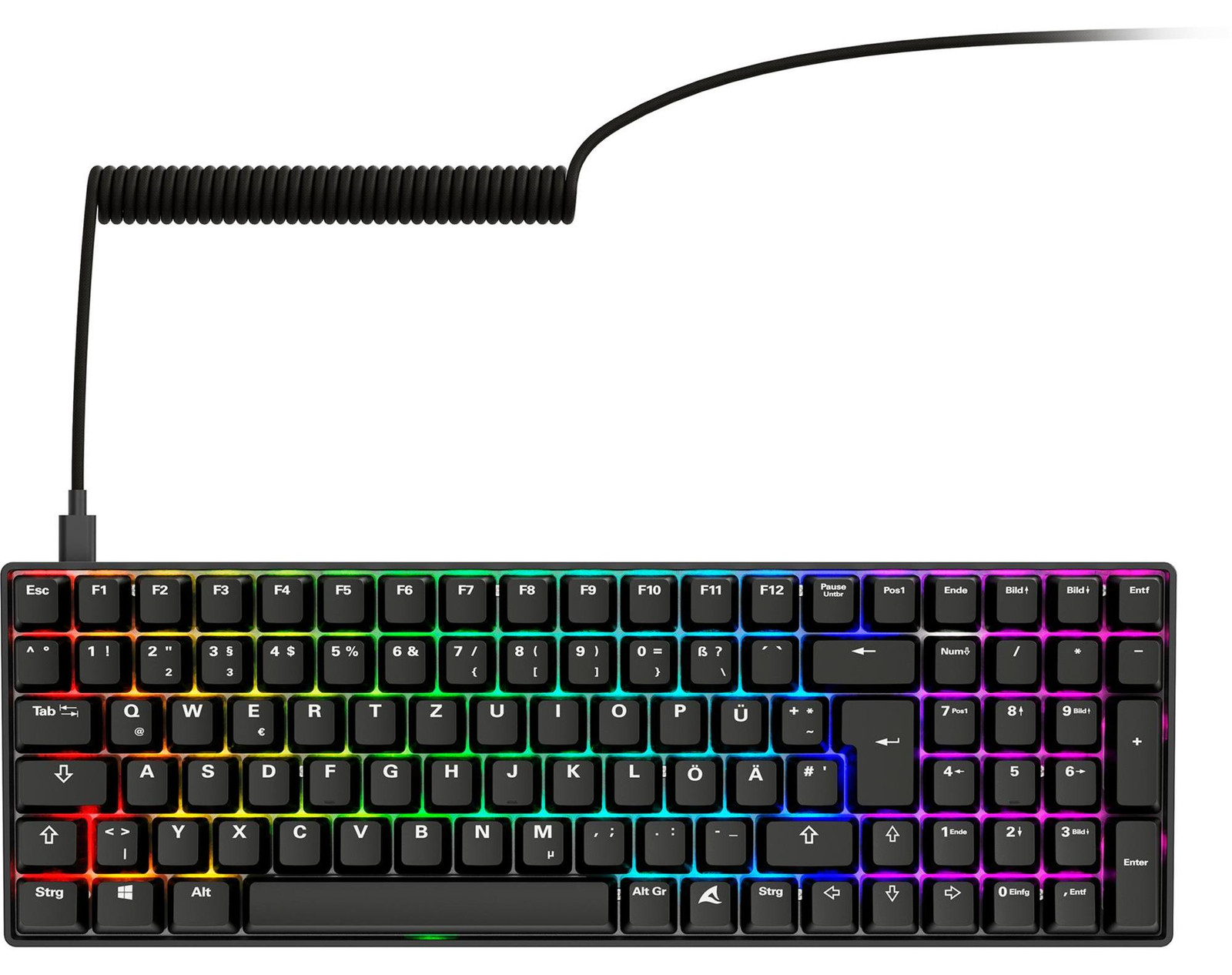 Sharkoon Skiller SGK50S2 Gaming Toetsenbord met PBT-toetsen, RGB, zwart-geel