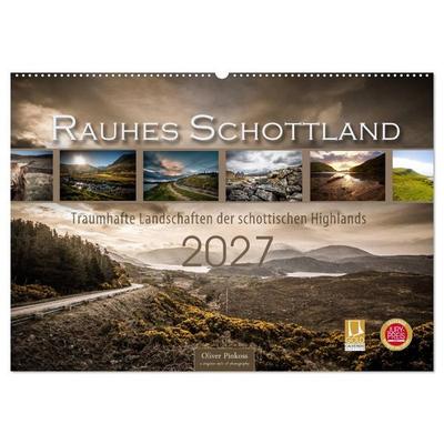 Rauhes Schottland (Wandkalender 2027 DIN A2 quer), CALVENDO Monatskalender