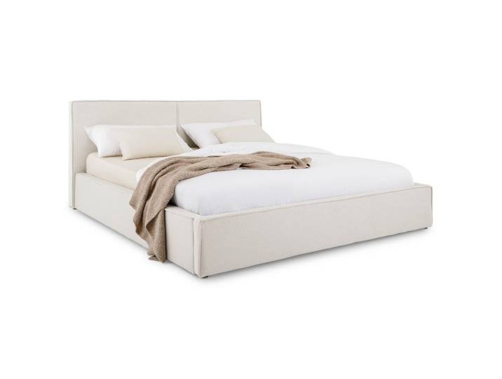 Idimex Polsterbett Calm 160x200 cm cremeweiß, Creme, Mode, 160x200 cm, Schlafzimmer, Betten, Polsterbetten