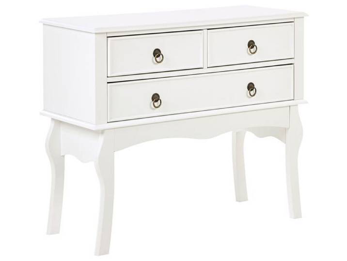 Console blanche à 3 tiroirs LAMAR