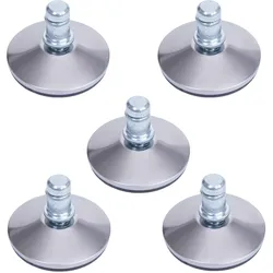 BODENGLEITER Silber 5er-Set