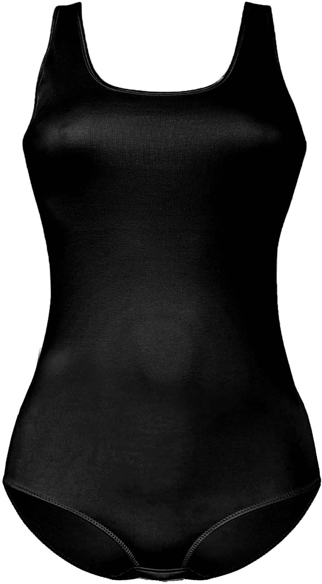 Unterhemd SASSA "Body CASUAL COMFORT", Damen, Gr. 48, N-Gr, schwarz, Obermaterial: 95% Baumwolle CO. 5% Elasthan EL., Unterhemden Unterhemd