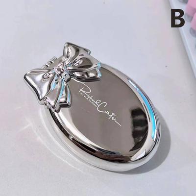 Fusion Finds Folding Comb Mirror Portable Pocket Hair Brush Compact Makeup Mirror For Travel b