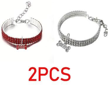 Inspire Essentials GlamPaw Rhinestone Personalized Dog Collar 5 7.87 In