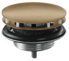 Hansgrohe Ablaufgarnitur 51301140 nicht verschließbar, für Waschbecken, brushed bronze