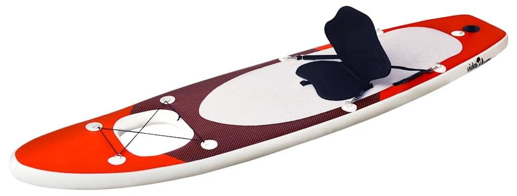 Aufblasbares SUP-Board, rot - 300 x 76 x 10 cm - Material: PVC - Inklusive Zubehör
