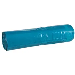 Wbv 25 Schwerlast-Müllsäcke mit Zugband 120 L blau blau, 70x100 cm