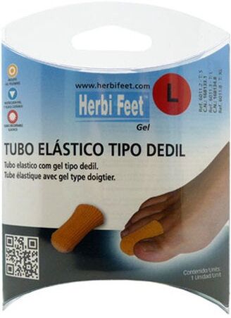 HERBI FEET Tubo Elástico Tipo Dedil Talla L
