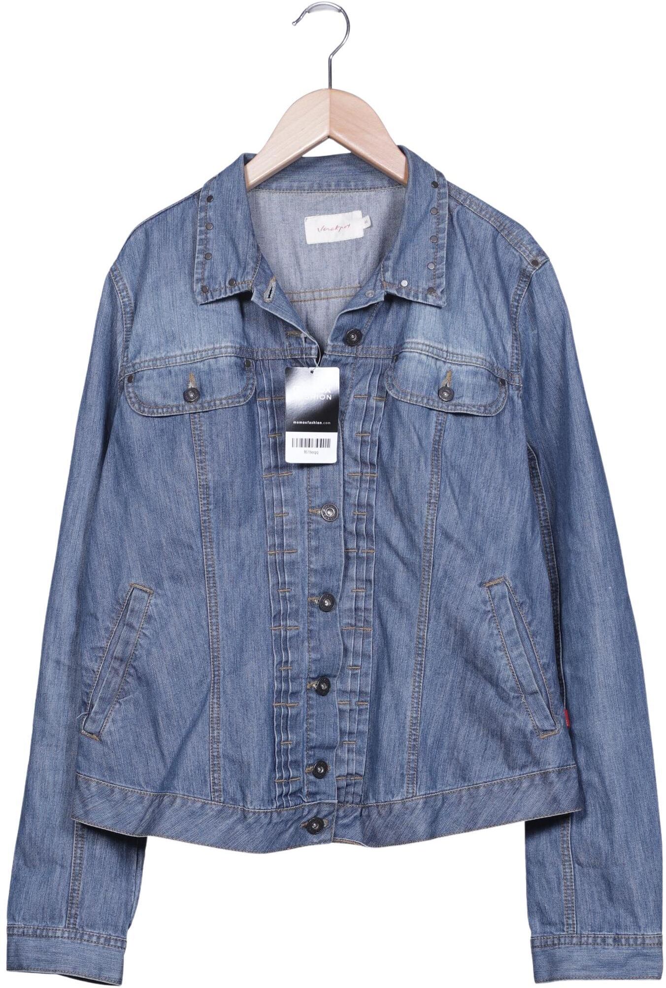 Jackpot Damen Jacke, Blau, Gr. EU 44, Baumwolle - Second Hand