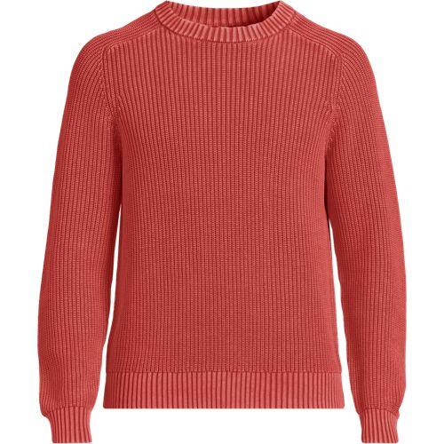 DRIFTER Pullover im Shaker-Rippstrick für Herren, Herren, size: regular, Lila, Baumwolle, by Lands' End