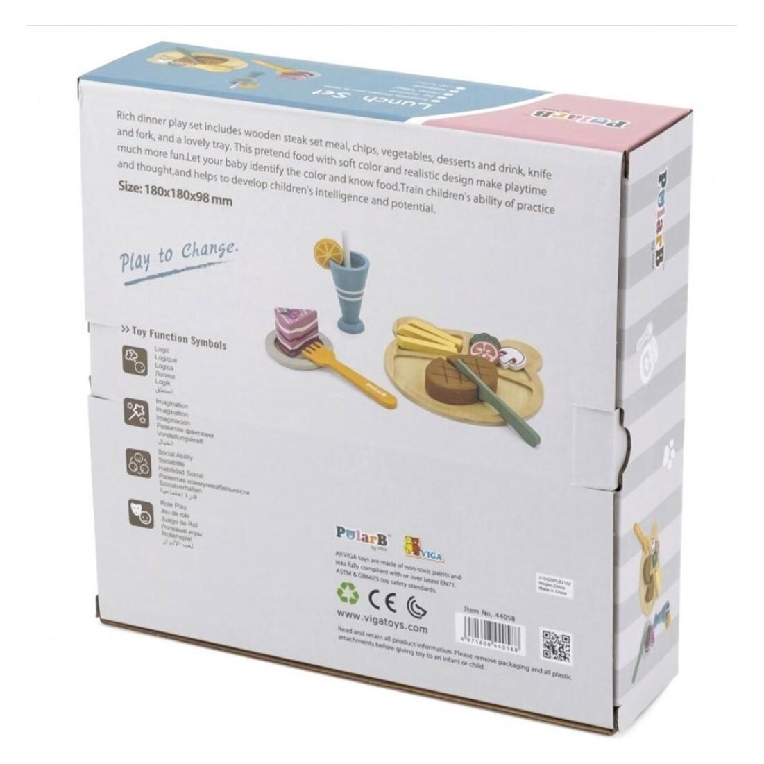 Viga Toys Viga 44058 PolarB Zestaw obiadowy (44058)