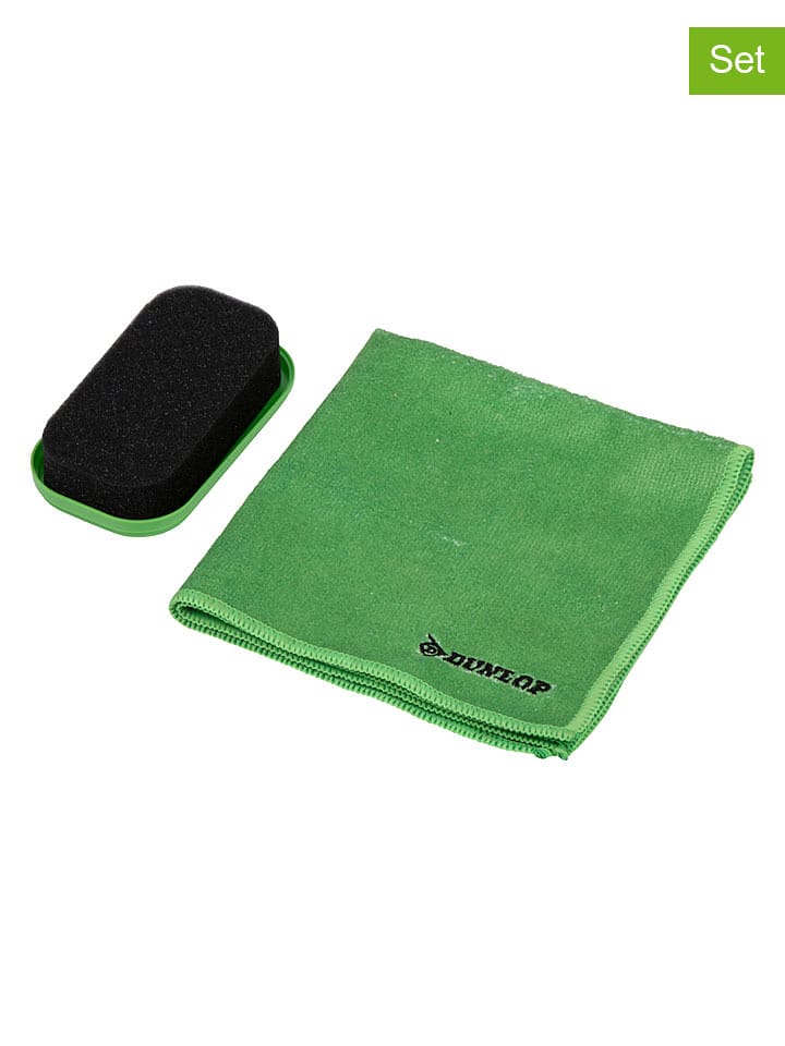 Dunlop 2tlg. Cockpit-Reinigungsset in Grün - onesize