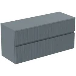 Ideal Standard Waschtischunterschrank Finesse o.Ausschnitt 1202x440x558mm 2 Auszüge Aschblau matt, E E3421UQ
