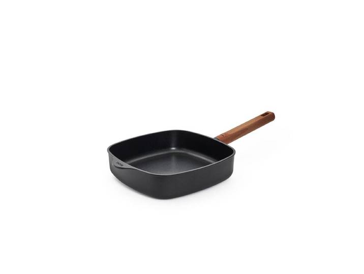 Bratpfanne WOLL Eco Logic QXR Viereckig , schwarz, H:6cm Ø:24cm, Pfannen, Bratpfanne