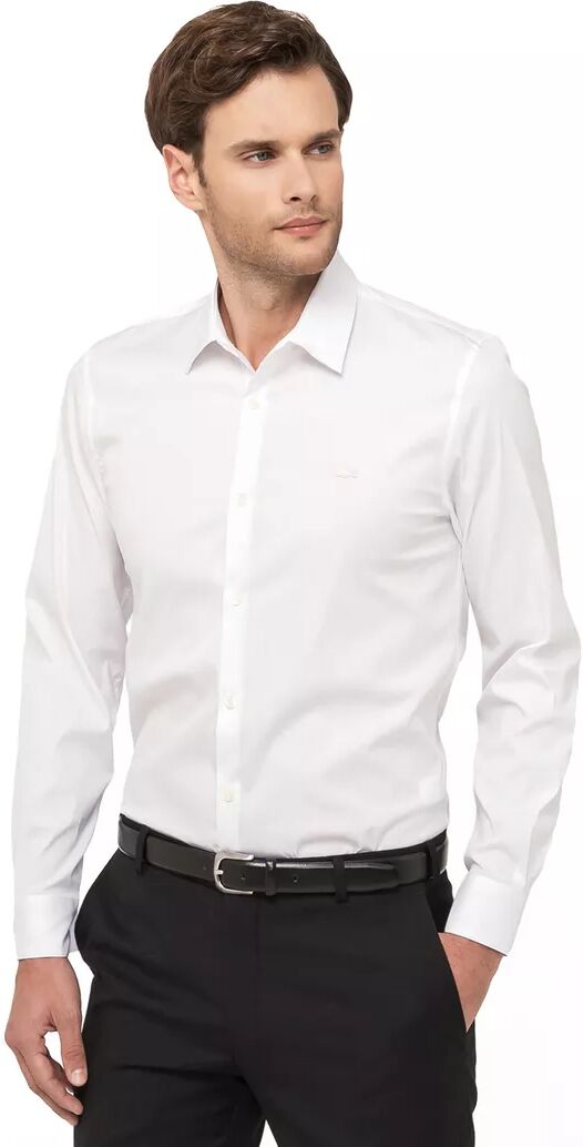 Lacoste - Hemd, langarm, für Herren, Weiss, Größe 43