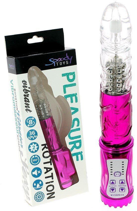 Spoody Toys Vibromasseur à billes rotatives rose - 22 cm