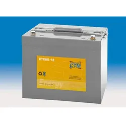 CTM Blei-Gel Batterie CTC 80-12 Konuspol wartungsfrei, Spannung 12 V, Kapazität C5 71 Ah