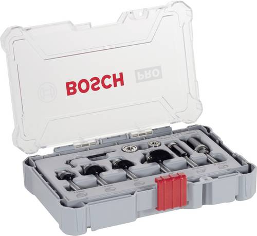 Rand- und Kantenfräser-Set, 6-mm-Schaft, 6-teilig Bosch Accessories 2607017468