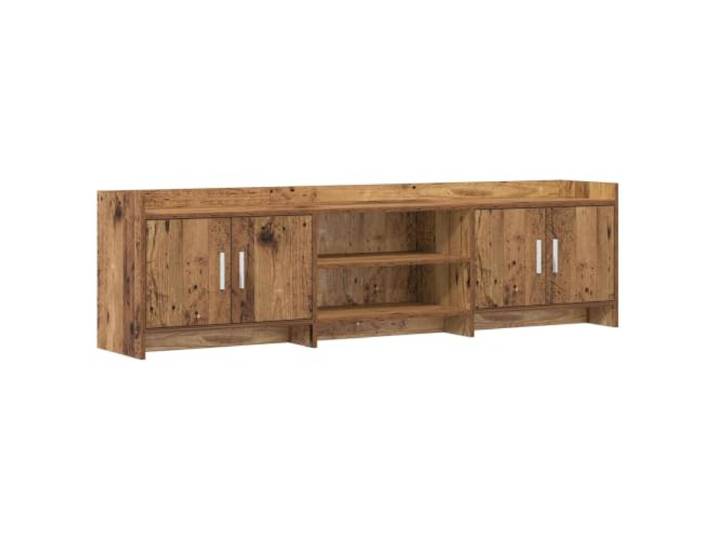 PUGYNBK TV-Möbel, 168 x 33 x 47 cm, Holz Metallgriffe, große Regale, rechteckiges Design, einfache Reinigung