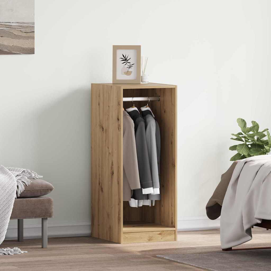 17 Stories Wardrobe 48X41x102 Cm Engineered Wood Sonoma Oak 41 x 48 x 102 cm