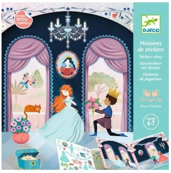 Histoires de stickers La vie au château - Djeco