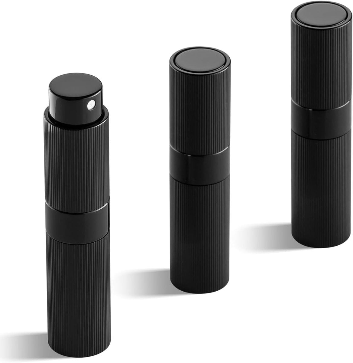 Set van 3 herbruikbare aluminium parfumatomizers van 10 ml - Lege geurverstuivers voor reizen