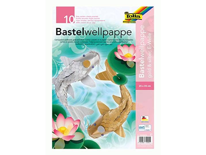 Bringmann Folia 740460/65 Golfkarton 25 x 35 cm Goud/Zilver
