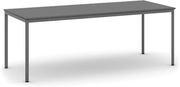 B2B Partner Esstisch BASIC, 200x80 cm, Gestell dunkelgrau, Graphit