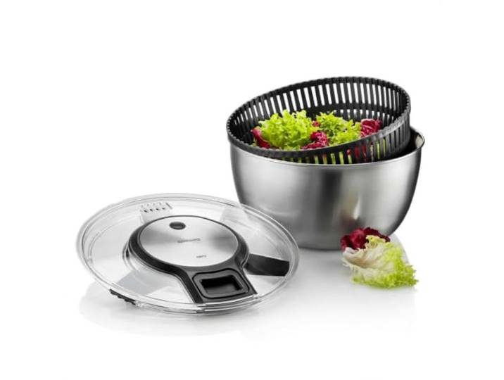 Gefu Speedwing Essoreuse à salade Bol de service de qualité supérieure avec fonction d'arrêt\, diamètre de 26 cm\, passe au lave-vaisselle