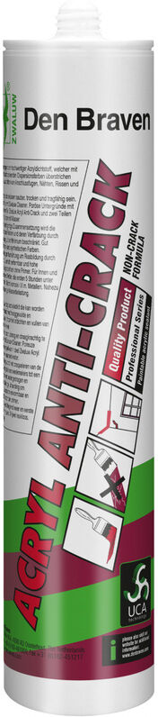 Zwaluw acryl anti-crack Wit 310ml