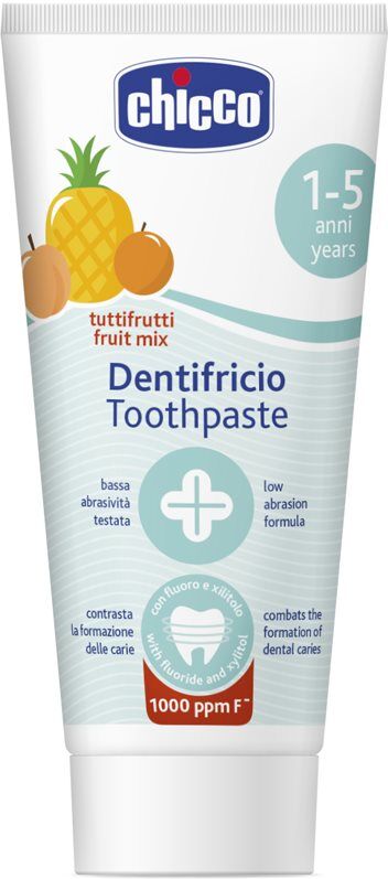 Chicco Toothpaste Fruit Mix dentifrice pour enfants au fluorure 1-5 y 50 ml