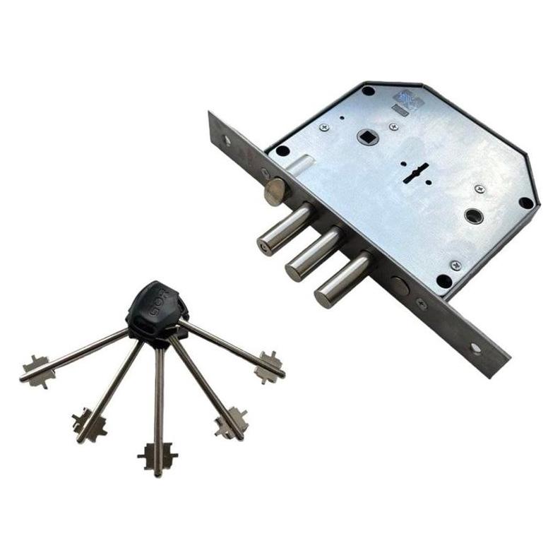 Aspect Mortise lock MP GOR, T-21, CP, chrome (Einsteckschloss) (66550247)