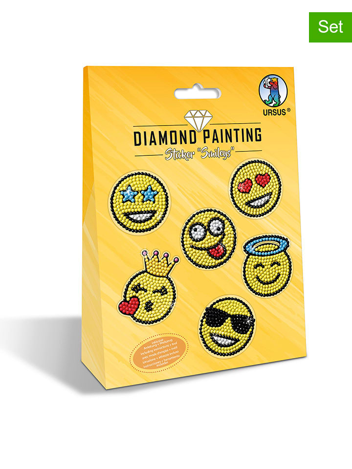 URSUS Stickerset "Smileys" in Bunt - onesize