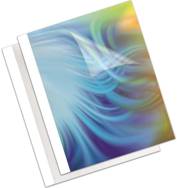 Fellowes Standard Limindbinding Cover 15mm, Hvid