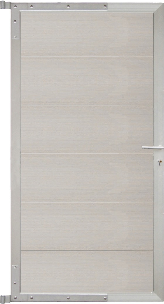 TETZNERJENT ELZE-Tor-Komplettset 90 x 173 cm, Füllung beige 16971076